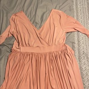 Ballet pink 3X tulip skirt cocktail dress
